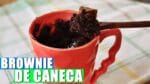 BROWNIE DE CANECA DE MICROONDAS | PRONTO EM 1 MINUTO | Menino Prendado