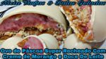 Ovo Bolo de morango com chocolate branco uma delícia Especial de Páscoa. #receitasnicia #pascoanicia