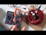 Toroides passe 6 fios diminua 1/6 de voltas