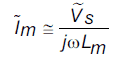 equação fasorial para motor de indução
