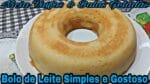 Bolo cremoso de leite fácil e delicioso.