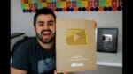NOVA PLACA DO YOUTUBE 1 MILHÃO DE INSCRITOS
