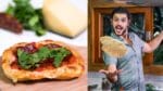 PIZZA FRITA DE QUEIJO E CALABRESA