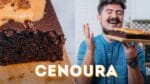 BOLO DE CENOURA INVERTIDO aka DEU A LOUCA NA CENOURA I BIGODE SOZINHO NA COZINHA