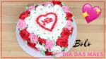 Bolo de Coração para o dia das Mãe | Bolo Decorado para o dia das Mães | Cakepedia