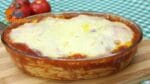 NINHO RECHEADO COM QUEIJO GRATINADO