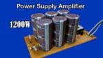 Como fazer fonte de alimentação para o amplificador de 1200W