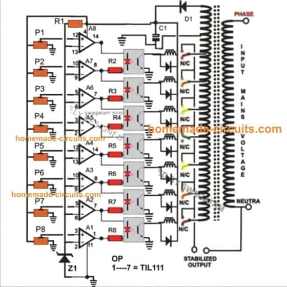 7 circuito estabilizador de tensão do relé
