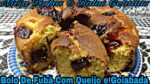 BOLO DE FUBÁ COM QUEIJO E GOIABADA ESPECIAL DE FESTA JUNINA