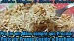 PEITO DE FRANGO COZIDO TEMPERADO E DESFIADO PRA TODOS TIPOS DE PRATO FÁCIL E SABOROSO.