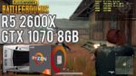 Teste – PUBG Mini Royale – R5 2600x / GTX 1070 8GB / 8GB 2400 Mhz / Ultra vs Low (Full HD e 2.5K)