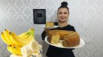 BOLO DE BANANA SIMPLES FOFINHO E MUITO FÁCIL DE FAZER Culinária em Casa