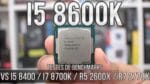 Review I5 8600k (Parte 2) – Testes em benchmarks e renderização vs I5 8400, I7 8700k, 2600x & 2700x