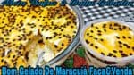 BOLO GELADO DE MARACUJÁ SIMPLES E DELICIOSO.