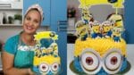 ESTE BOLO MINION FICOU INCRÍVEL E FÁCIL DE FAZER – CHEF LÉO OLIVEIRA