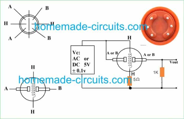 Circuito Medidor Detector de Álcool usando o Módulo Sensor MQ-3 12 Como identificar os pinos do MQ-3