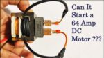 Como fazer transformador DC DIY ||  Execute o motor CC em alta corrente