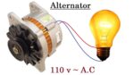 110v AC de um alternador de carro 12v Nova ideia!