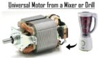 Motor universal de um misturador DIY |  Como fazer conexões para executá-lo!