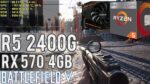 Teste BF5 Multiplayer – R5 2400G / RX 570 4GB / 8GB RAM – APU aguenta uma placa de video dedicada?