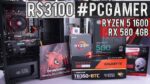 Teste PC Gamer Full AMD 2018 (R$ 3100) – RYZEN 5 1600 / RX 580 4GB / 8GB 2400 Mhz / HD 1TB