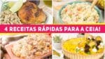 4 RECEITAS para deixar sua CEIA DE NATAL MUITO MAIS GOSTOSA E COMPLETA!
