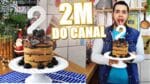 BOLO DE 2 MILHÕES DE INSCRITOS DO CANAL | BOLO PANETONE COM BRIGADEIRO GOURMET