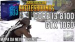 Teste PUBG Neve – Core I3 8100 / GTX 1060 3GB / 8GB 2400 Mhz – Alto vs Médio +100FPS