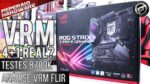 VRM 4+1? Review placa-mãe ASUS ROG Z390-E Gaming / I7 8700K 5Ghz / RAM 3600 Mhz / Análise VRM FLIR