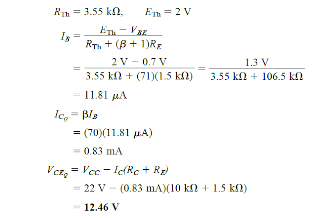 Tensão-Divisor Bias em Circuitos BJT - Mais Estabilidade sem Fator Beta 39 Análise aproximada