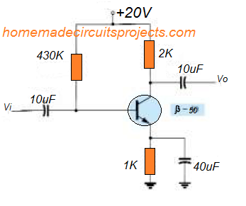 Circuito de polarização BJT estabilizado por emissor 15 Loop Coletor-Emissor