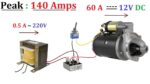 12V 60A DC de 220V AC para Motor DC de alta corrente 1000W – Ideia incrível