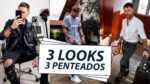 3 LOOKS com 3 PENTEADOS Diferentes: Casual, Alinhado e Rock | Coloral Macho Moda