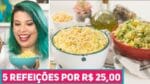 5 REFEIÇÕES POR SÓ 25 REAIS | Fricassê de Frango + Arroz Primavera – Receitas de Minuto 434