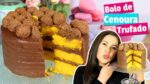 BOLO DE CENOURA TRUFADO ( FOFINHO E COM MUITO CHOCOLATE) | Cakepedia