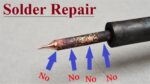 Reparar ferro de solda ||  Solda NÃO grudada na ponta, como limpar e afinar