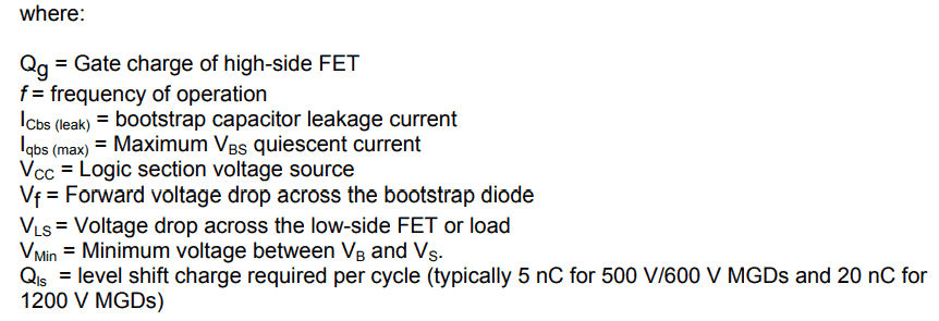 Circuito Inversor de 3 Fases Arduino com Código 12 Como calcular os capacitores de bootstrap