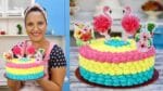 DECORAÇÃO DE BOLO COM BICO 21- FLAMINGO – CHEF LÉO OLIVEIRA