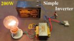 Inversor 12V DC para 220V AC Conversor 200W – Circuito Simples sem IC