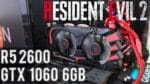 Teste Resident Evil 2 – R5 2600 / GTX 1060 6GB / 16GB RAM – Full HD Ultra SMAA