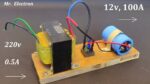 12V 100A DC de 220V AC para Motor DC de Alta Corrente usando Antigo Transformador de Forno de Microondas – Parte 2