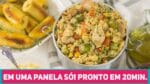 ALMOÇO COMPLETO EM 1 PANELA SÓ EM 20 MINUTOS | Galinhada Fácil | Receitas de Minuto 450