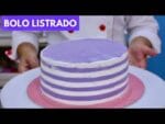 Aprenda fazer ESPÁTULA PARA BOLO LISTRADO com tampa de sorvete – CHEF LÉO OLIVEIRA