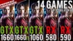 GTX 1660 Benchmark vs GTX 1060, GTX 1660 Ti, RX 580, RX 590, GTX 1070, RX Vega 56 & RTX 2060 (PTBR)