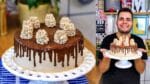 BOLO MOUSSE DE CHOCOLATE DELICIOSO QUE FIZ PARA O MEU ANIVERSÁRIO!