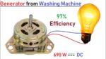 Gerador elétrico DC 12v 690 Watts do motor da máquina de lavar 220v – Universal Motar para Gerador