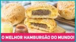 O MELHOR HAMBURGÃO DO MUNDO! Salgado de forno com Hambúrguer Caseiro | Receitas de Minuto 463