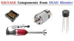 Potente motor de 220V DC do liquidificador manual 150W DIY – Motor DC de ímã de resgate (Lixo para tesouro)