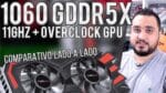 A GTX 1060 GDDR5X 11Ghz “TUNADA” com OVERCLOCK vence RX 580, GTX 1060 GDDR5, GTX 1660 e GTX 1660 Ti?
