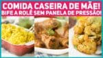 ALMOÇO RÁPIDO E FÁCIL com BIFE A ROLÊ + 2 Acompanhamentos | Receitas de Minuto 466